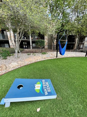Cornhole and hammock